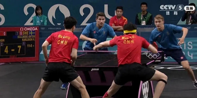 包含英国乒乓球队碾压瑞典乒乓球队，马龙关键制胜的词条